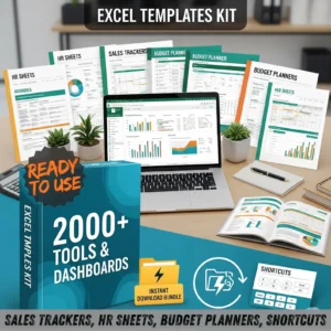 2000+ Excel Templates Mega Bundle – Business, Finance, HR