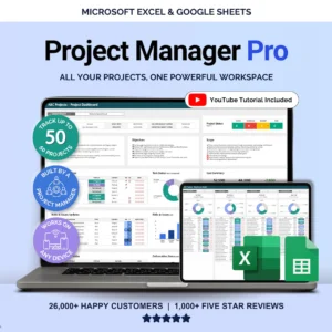 Project Management Spreadsheet Excel Team Task Tracker