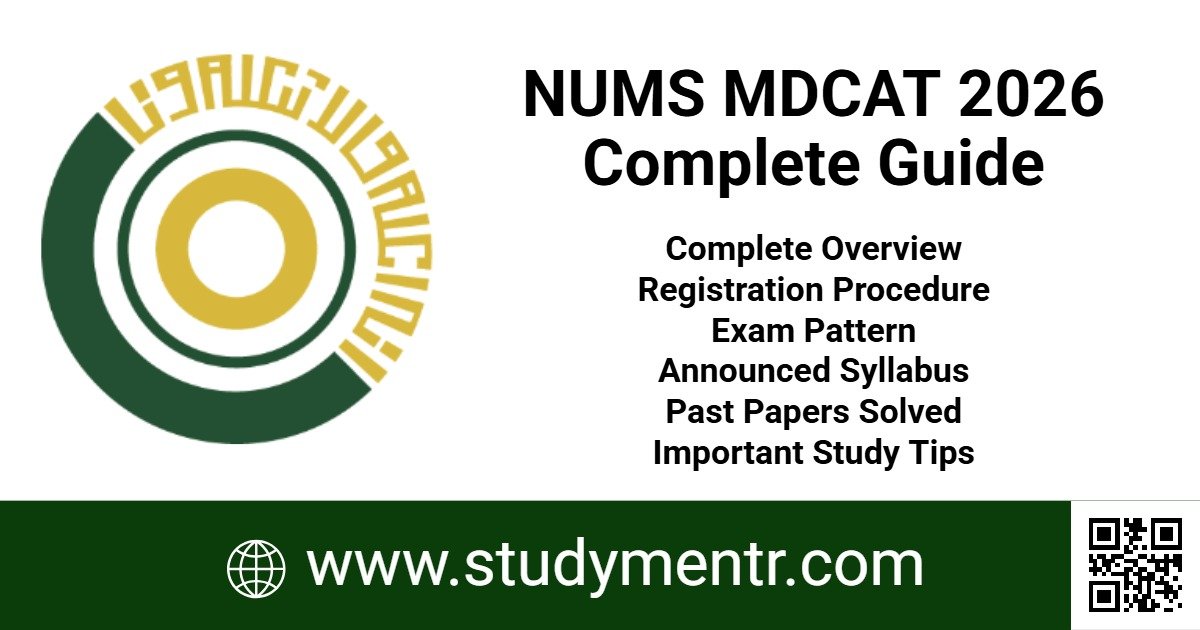 NUMS MDCAT 2026 Guide