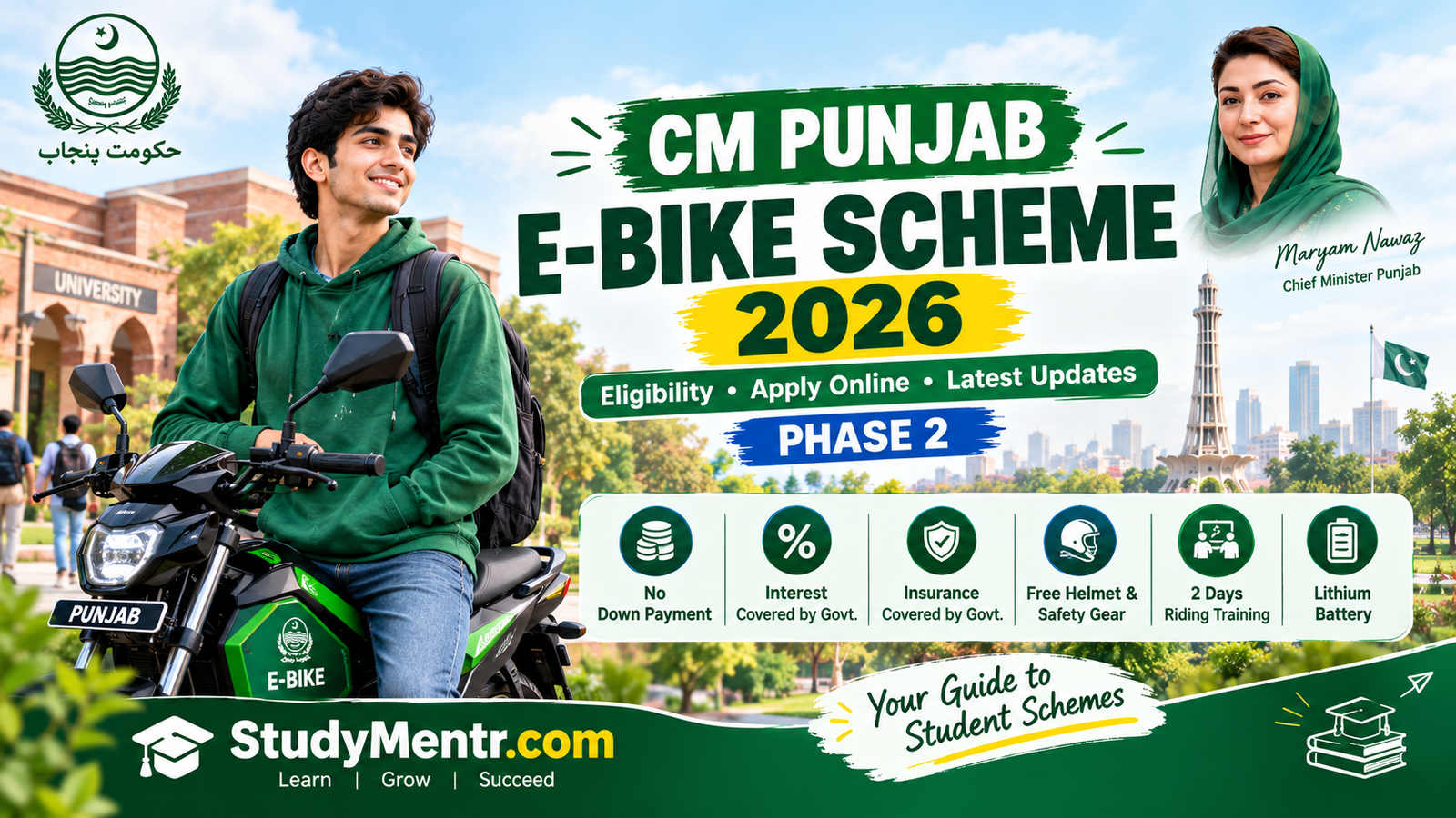 CM Punjab E-Bike Scheme 2026 – Eligibility, Apply Online