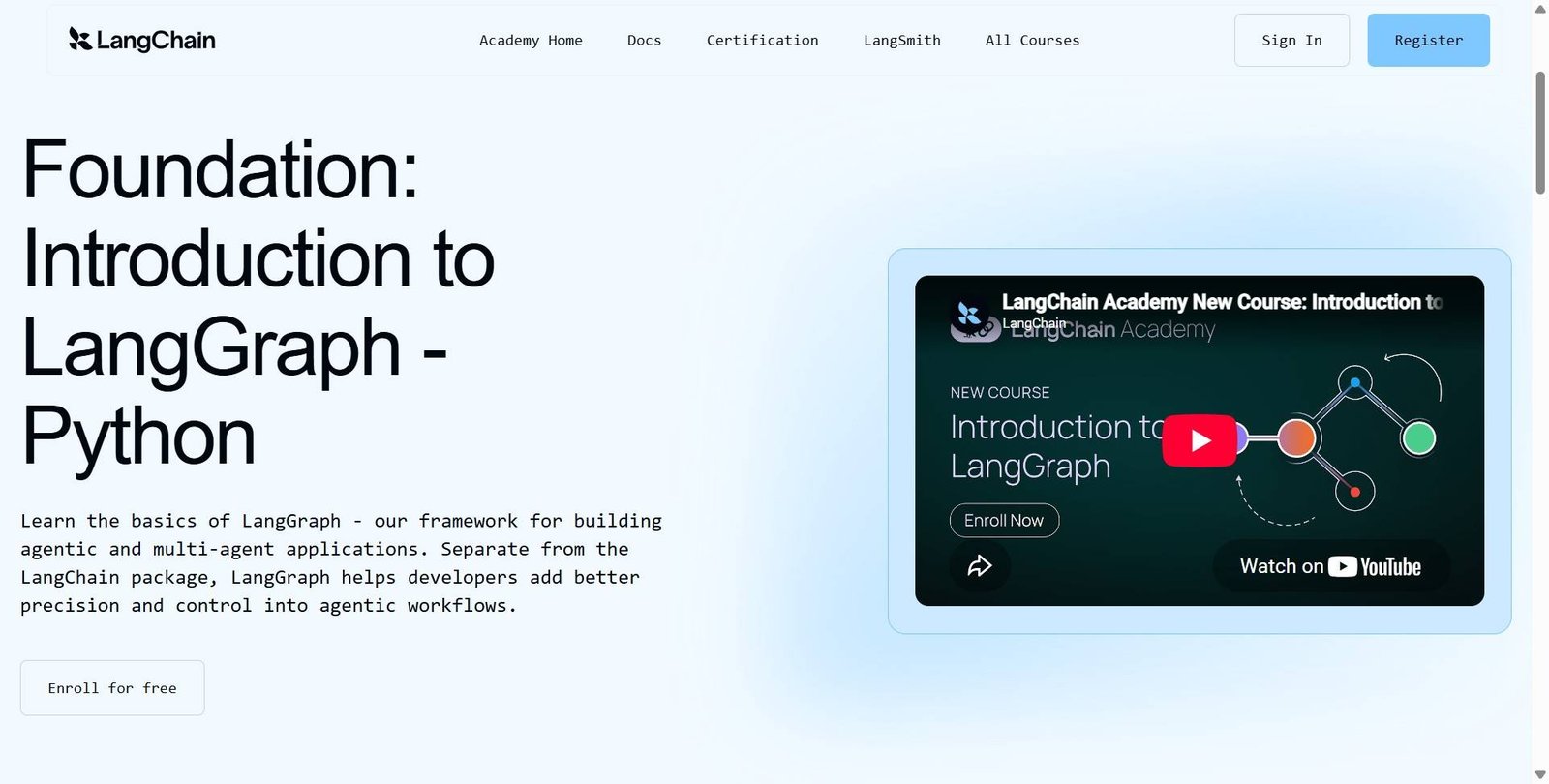 Foundation Introduction to LangGraph