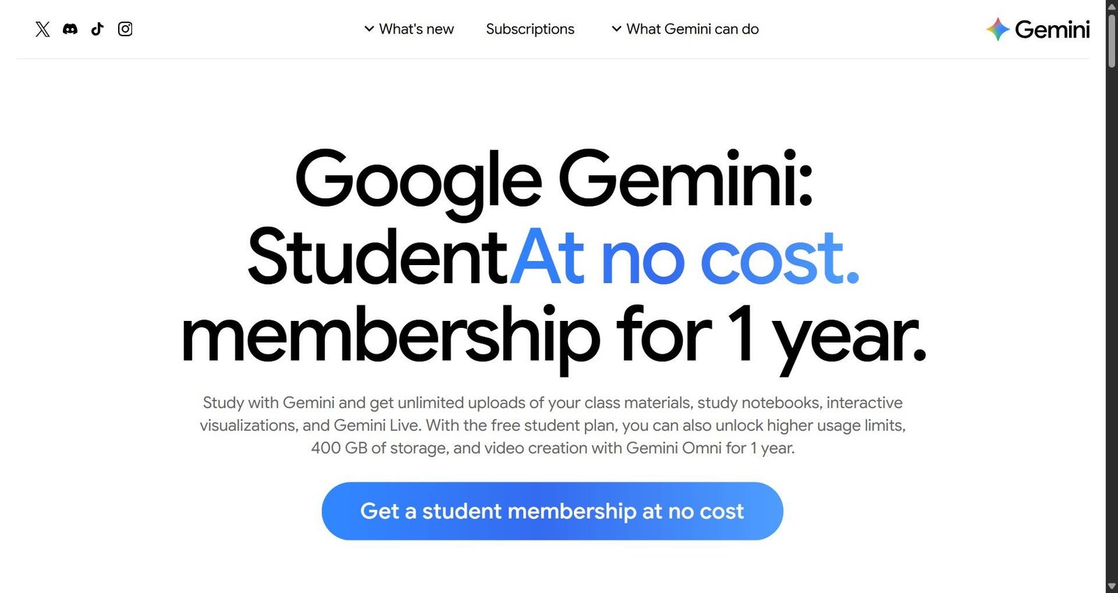 Gemini for Students Your AI Study Companion from Google Google Gemini AI Plus Free for students